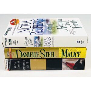 Lot 3 AUDIOBOOK Romance Novels Cassette Danielle Steel Nora Roberts Anita Shreve